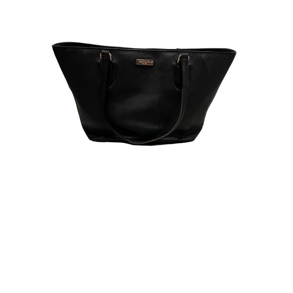 Kate Spade Black Leather Zip Tote